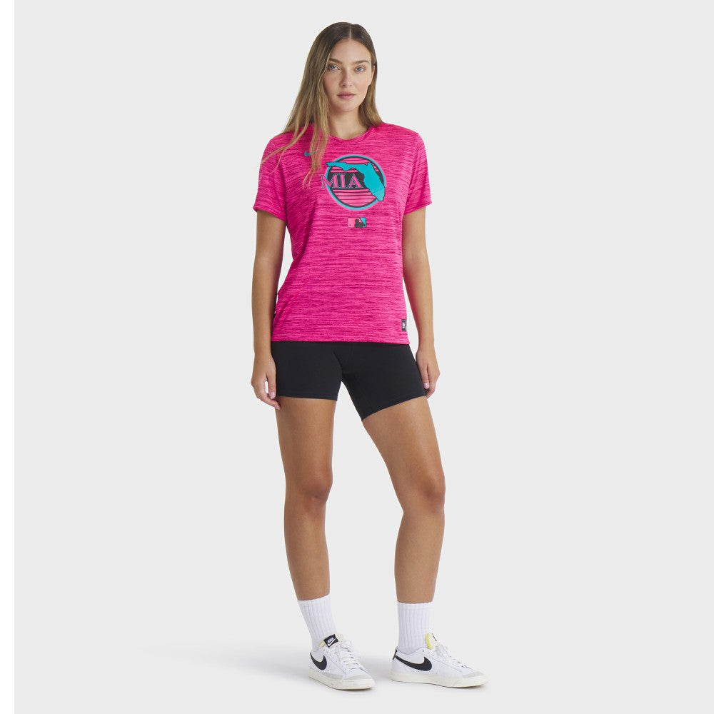 Miami Marlins Nike Women's 2025 City Connect Authentic Collection Velocity Dri-FIT T-Shirt for sale