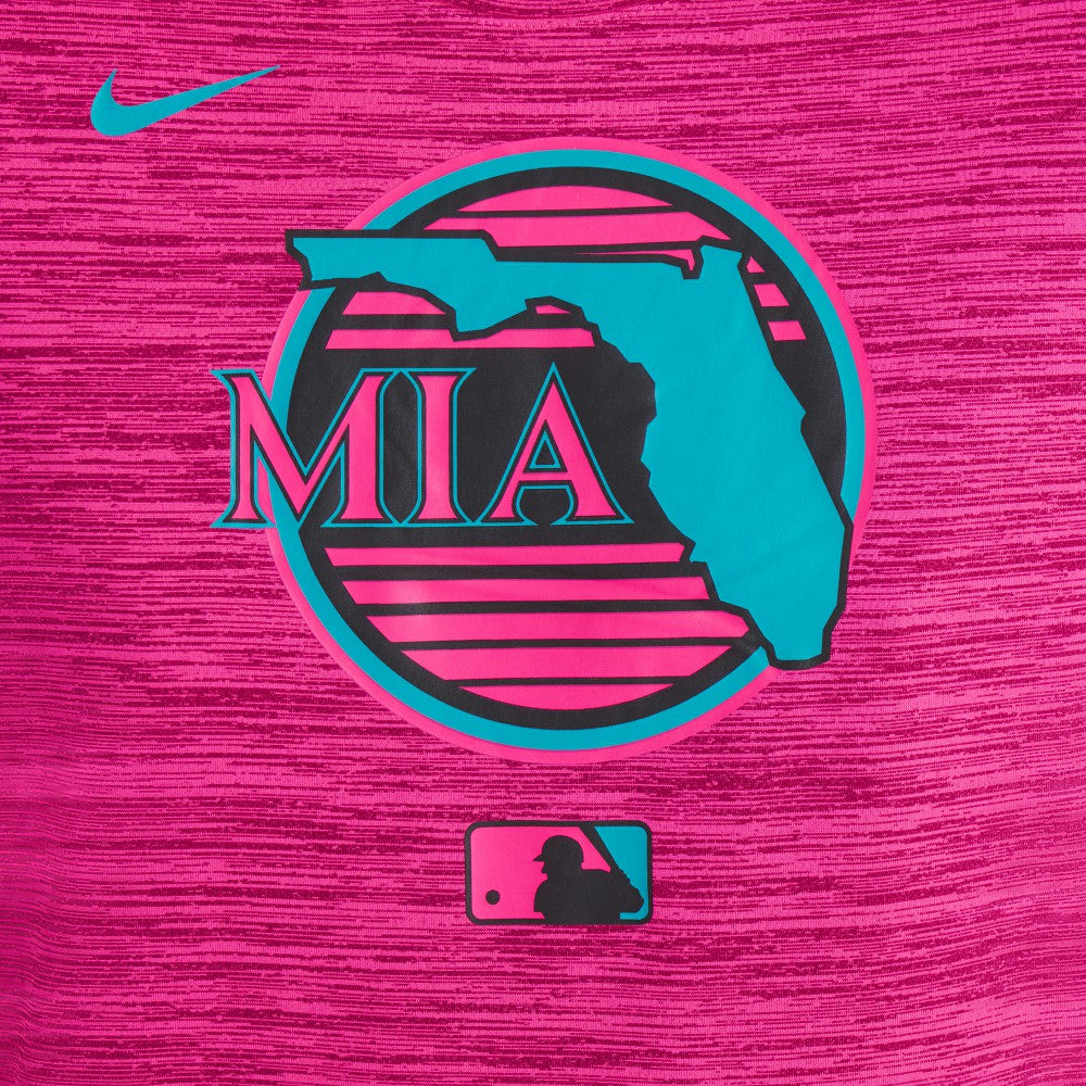 Miami Marlins Nike Women's 2025 City Connect Authentic Collection Velocity Dri-FIT T-Shirt for sale