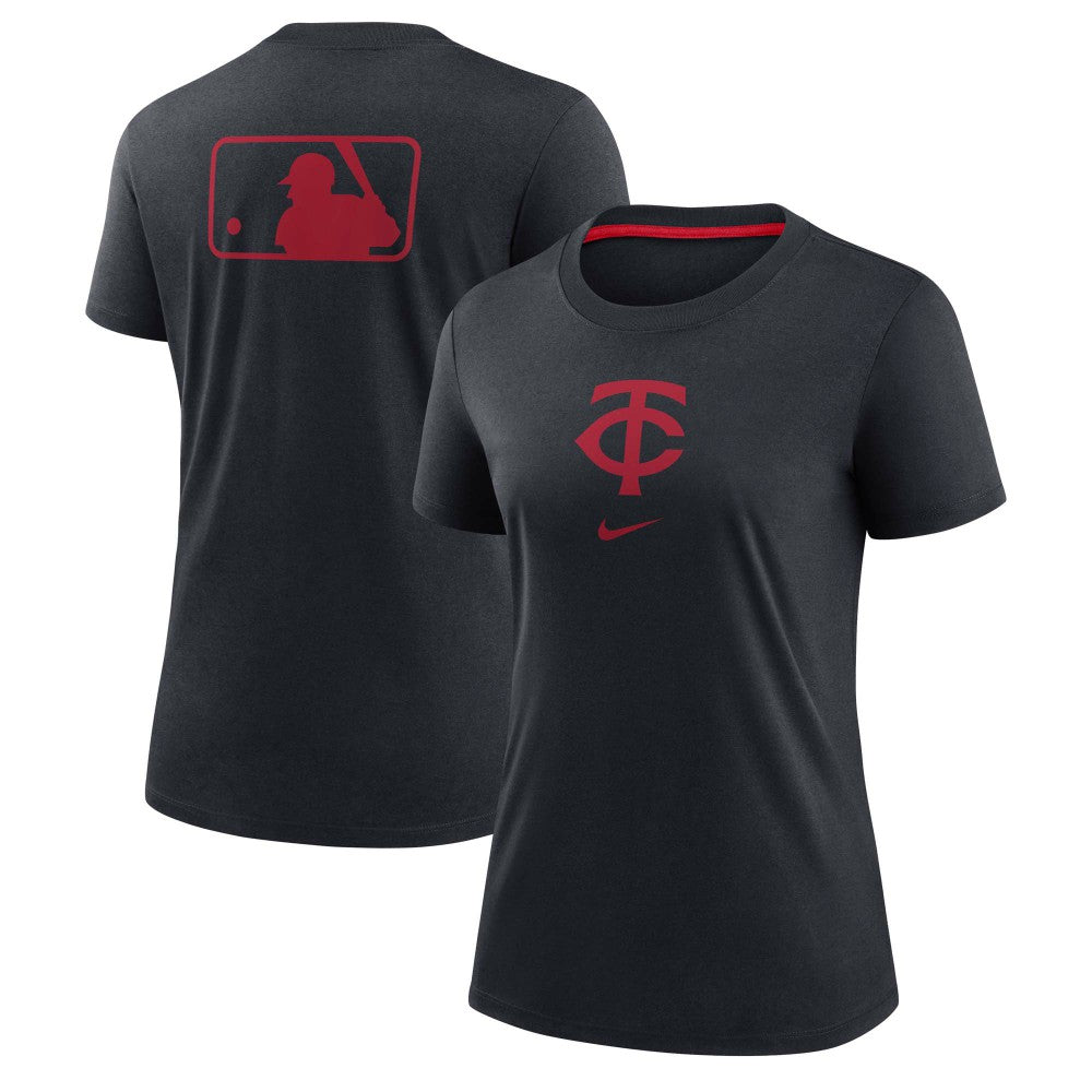 Minnesota Twins Nike Women's Authentic Collection Early Work Tri-Blend T-Shirt On Sale