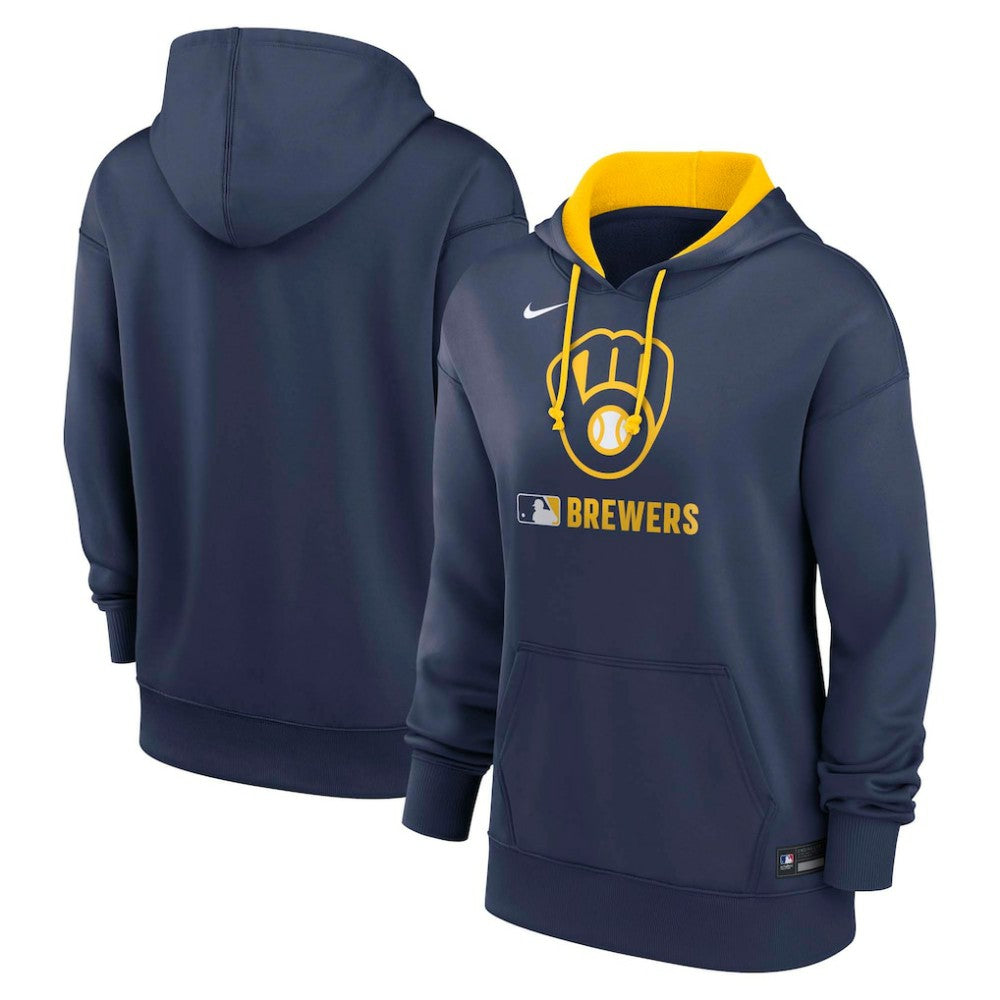 Milwaukee Brewers Nike Women's Authentic Collection Therma-FIT Hoodie Lifestyle