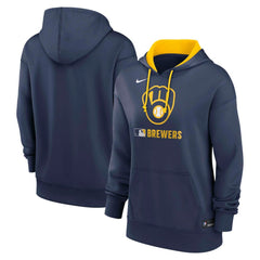 Milwaukee Brewers Nike Women's Authentic Collection Therma-FIT Hoodie Lifestyle