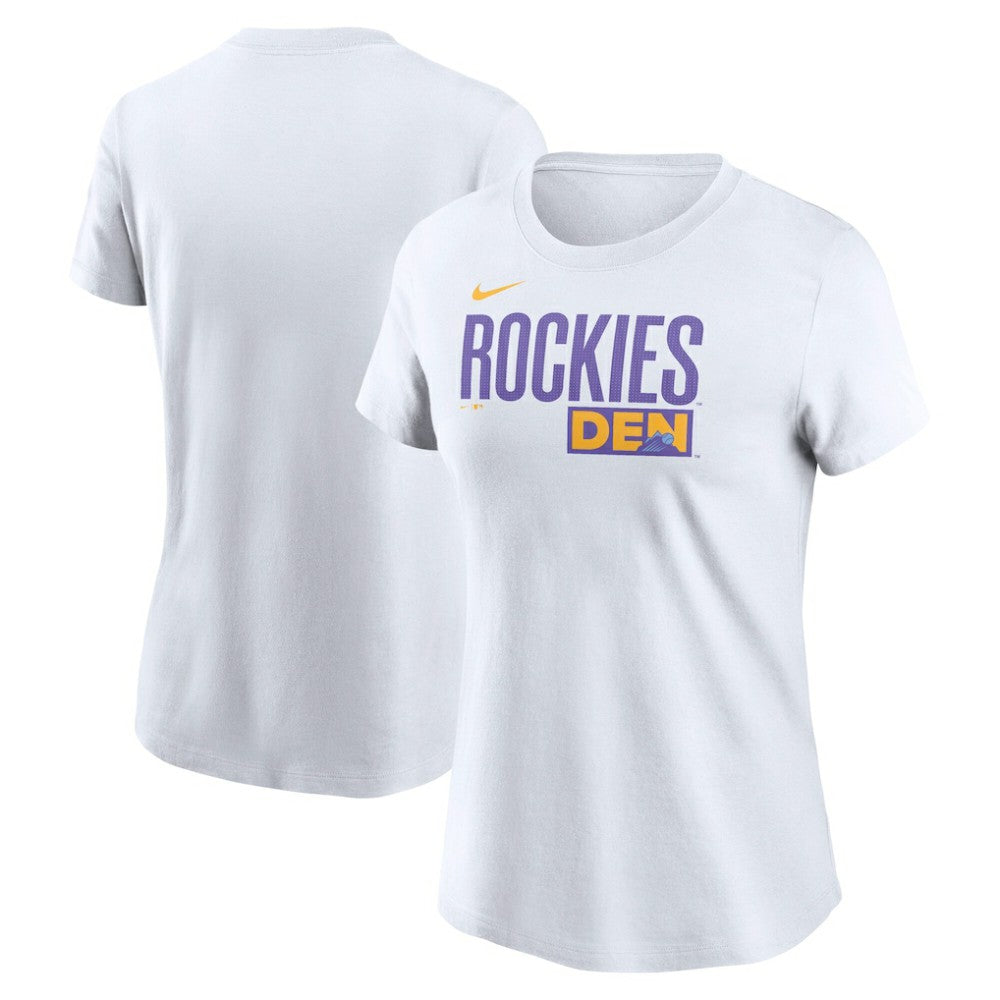 Colorado Rockies Nike Women's 2025 City Connect Wordmark T-Shirt On Sale