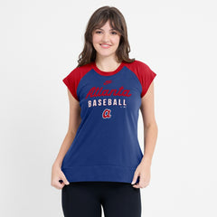 Atlanta Braves Nike Women's Cooperstown Collection Raglan Dri-FIT T-Shirt for sale