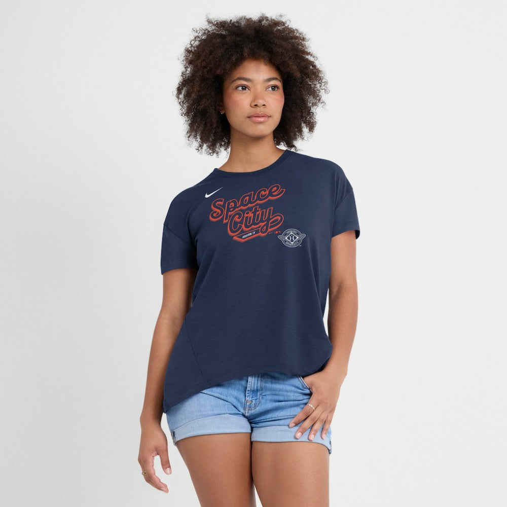 Houston Astros Nike Women's 2025 City Connect Flowy Fashion Tri-Blend Dri-FIT T-Shirt Clearance