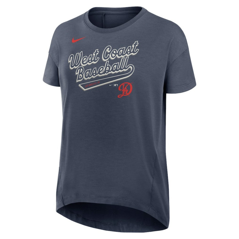 Los Angeles Dodgers Nike Women's 2025 City Connect Flowy Fashion Tri-Blend Dri-FIT T-Shirt Sale