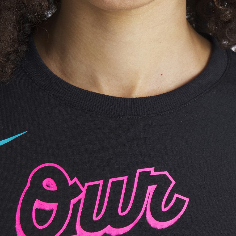 Miami Marlins Nike Women's 2025 City Connect Flowy Fashion Tri-Blend Dri-FIT T-Shirt Clearance