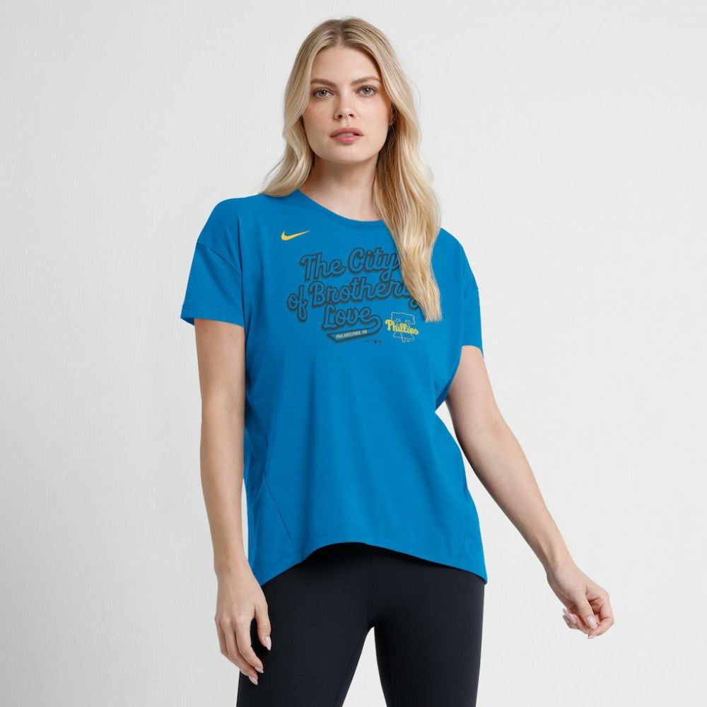 Philadelphia Phillies Nike Women's 2025 City Connect Flowy Fashion Tri-Blend Dri-FIT T-Shirt Clearance