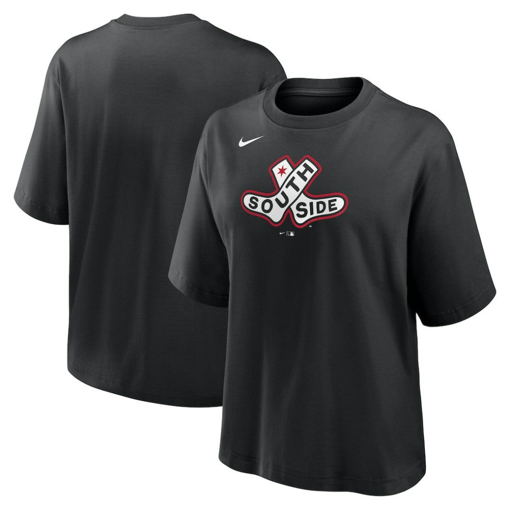 Chicago White Sox Nike Women's 2025 City Connect Logo Boxy T-Shirt Lifestyle