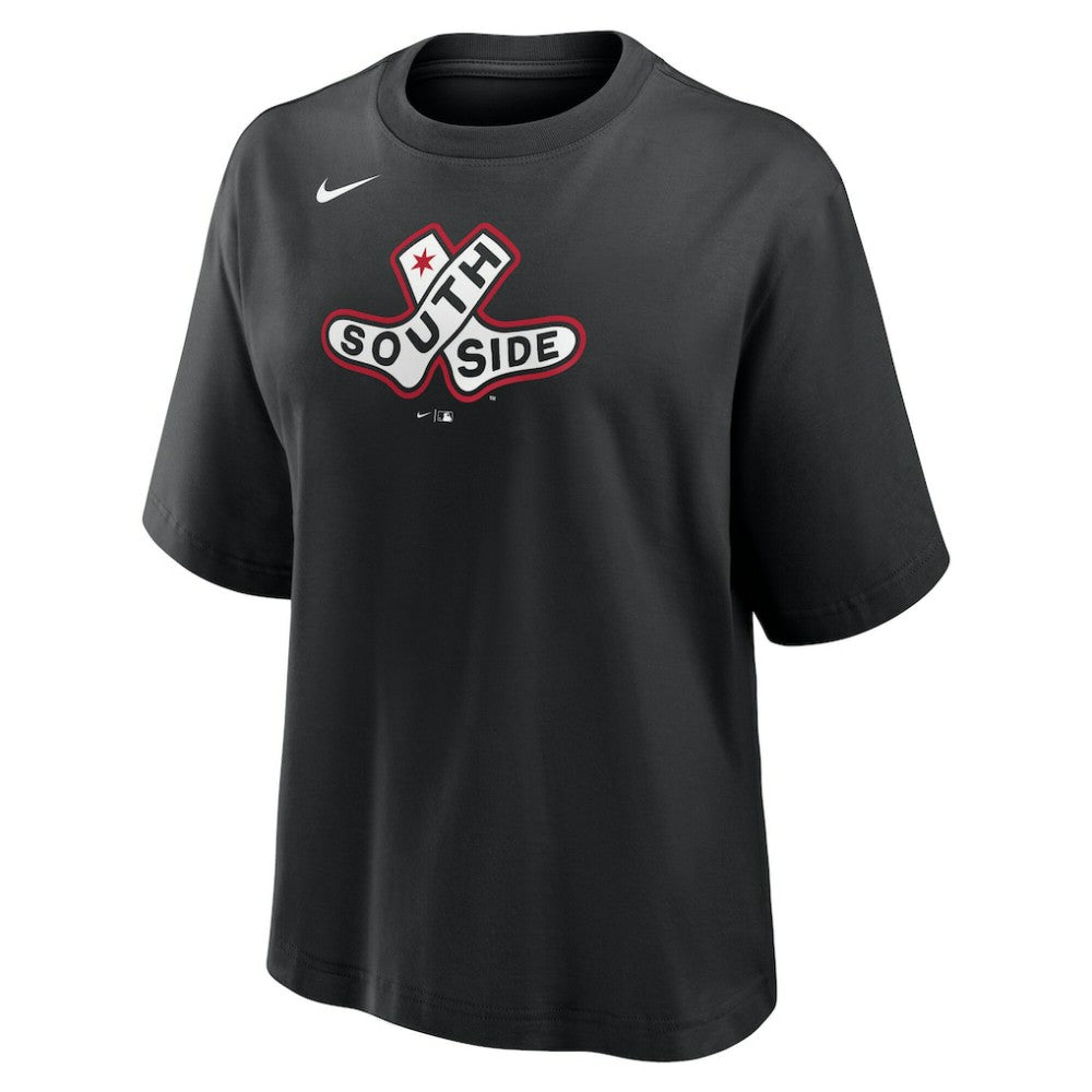 Chicago White Sox Nike Women's 2025 City Connect Logo Boxy T-Shirt Lifestyle
