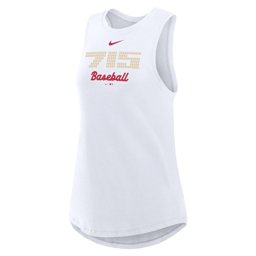 Atlanta Braves Nike Women's City Connect Tricode High Neck Dri-FIT Tank Top On Sale