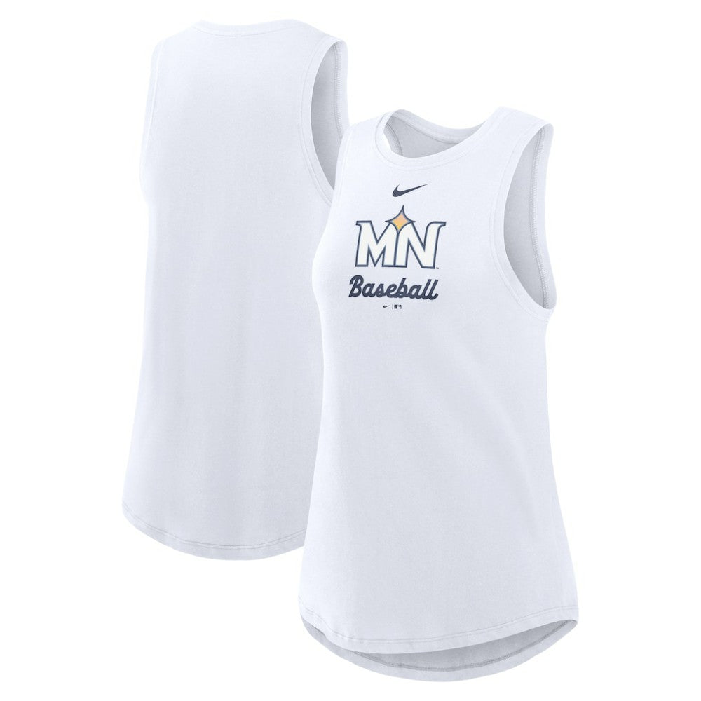 Minnesota Twins Nike Women's City Connect Tricode High Neck Dri-FIT Tank Top for sale