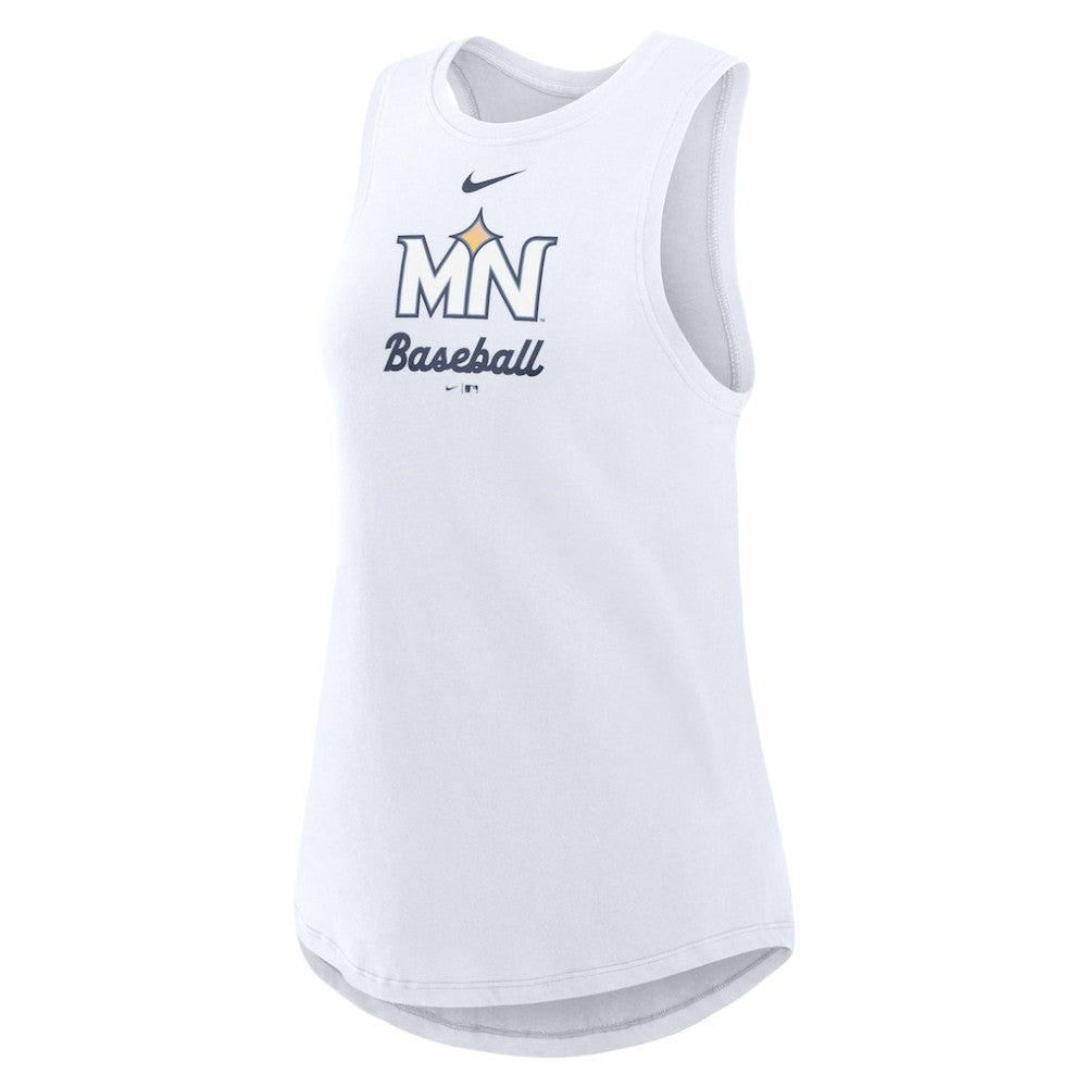 Minnesota Twins Nike Women's City Connect Tricode High Neck Dri-FIT Tank Top for sale
