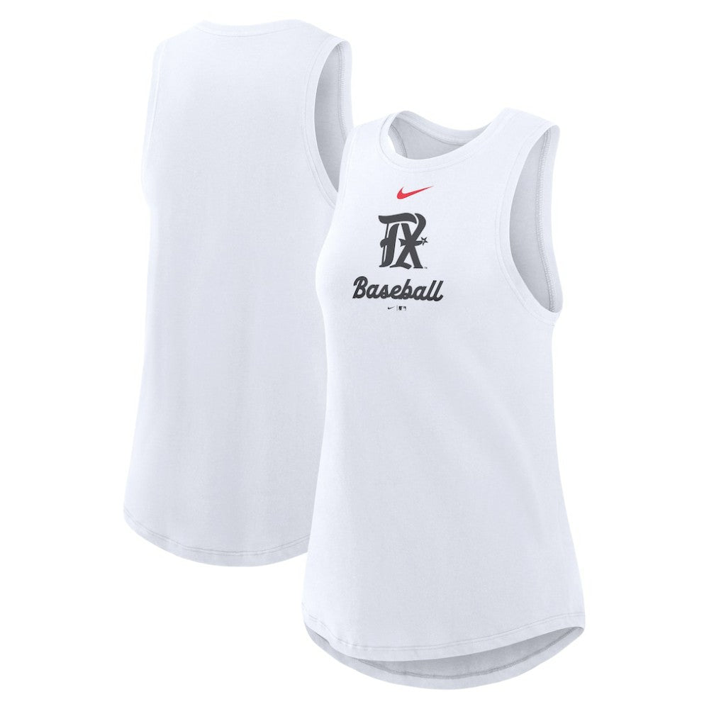 Texas Rangers Nike Women's City Connect Tricode High Neck Dri-FIT Tank Top Near Me