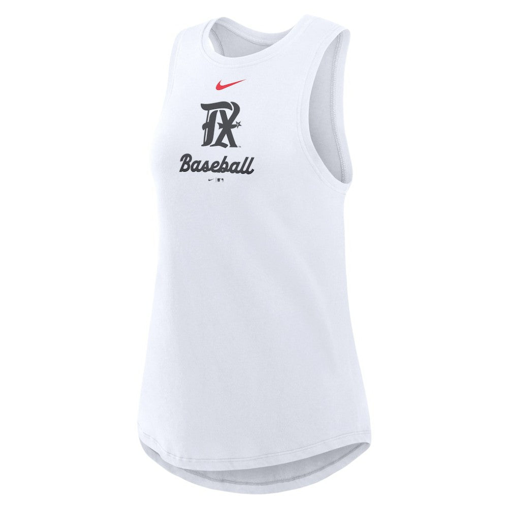 Texas Rangers Nike Women's City Connect Tricode High Neck Dri-FIT Tank Top Near Me