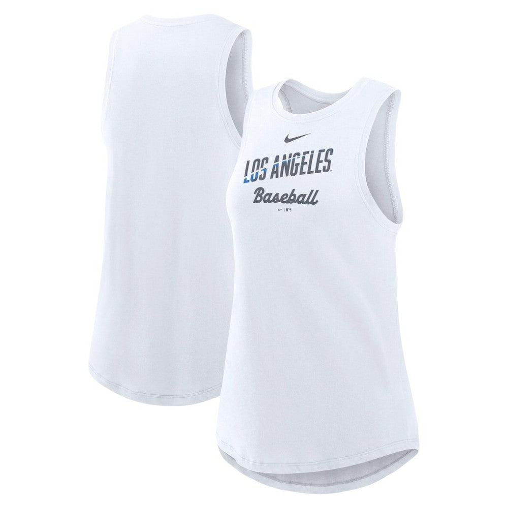 Los Angeles Dodgers Nike Women's City Connect Tricode High Neck Dri-FIT Tank Top Clearance
