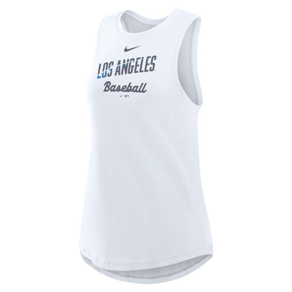 Los Angeles Dodgers Nike Women's City Connect Tricode High Neck Dri-FIT Tank Top Clearance
