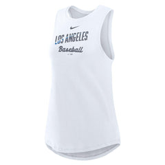 Los Angeles Dodgers Nike Women's City Connect Tricode High Neck Dri-FIT Tank Top Clearance