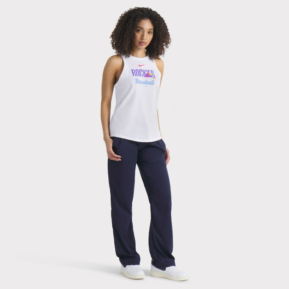 Colorado Rockies Nike Women's City Connect Tricode High Neck Dri-FIT Tank Top for sale