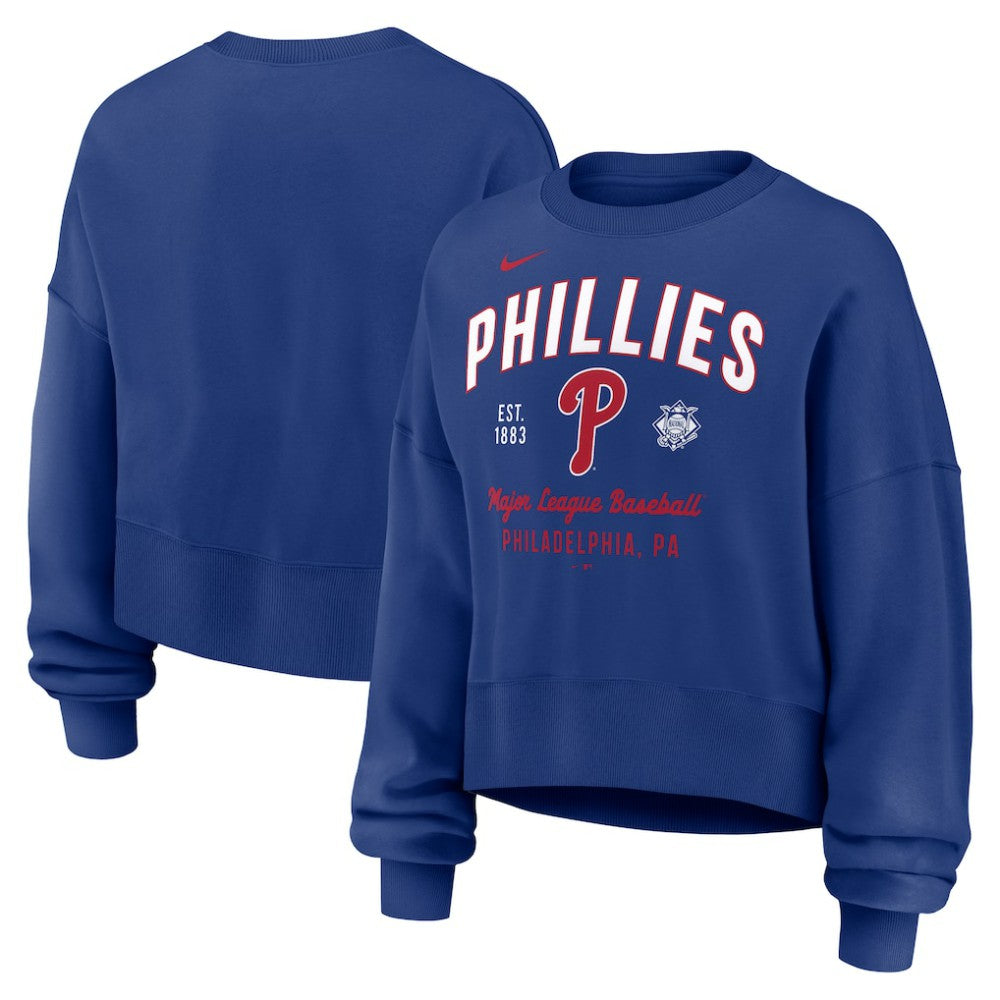 Philadelphia Phillies Nike Women's Oversized High Hip Pullover Sweatshirt Lifestyle