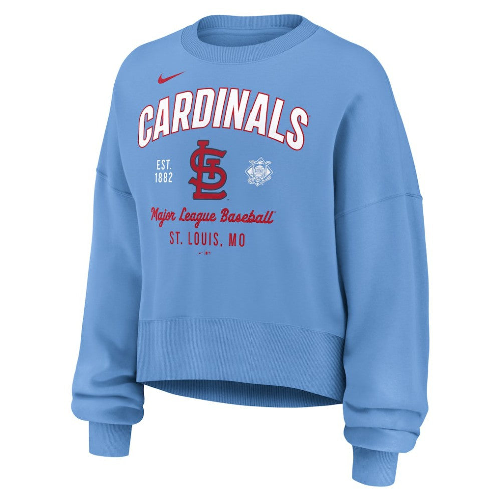 St. Louis Cardinals Nike Women's Oversized High Hip Pullover Sweatshirt Sale