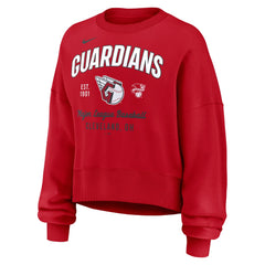 Cleveland Guardians Nike Women's Oversized High Hip Pullover Sweatshirt Sale