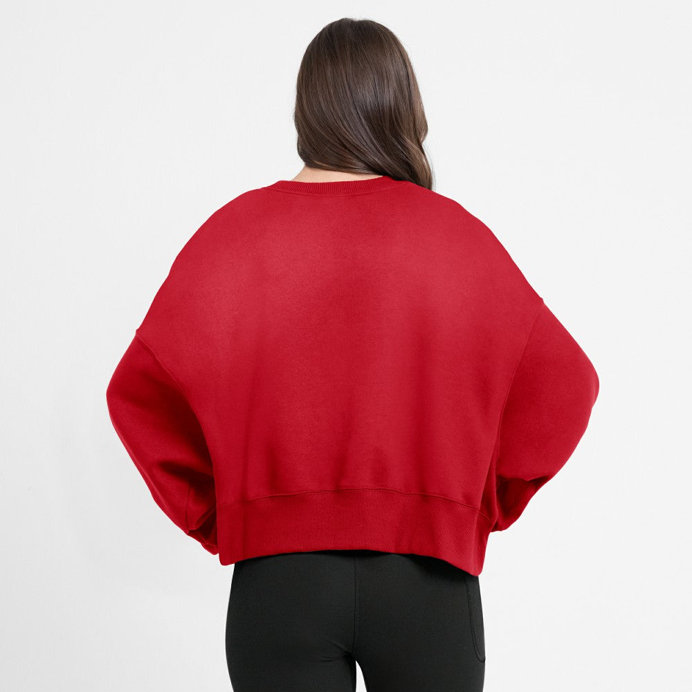 Cleveland Guardians Nike Women's Oversized High Hip Pullover Sweatshirt Sale