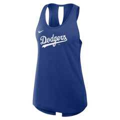 Los Angeles Dodgers Nike Open-Back Crisscross Dri-FIT Tank Top Clearance