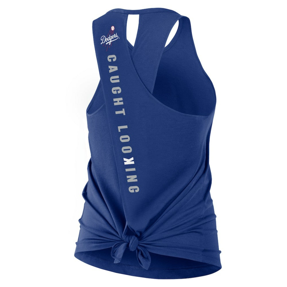 Los Angeles Dodgers Nike Open-Back Crisscross Dri-FIT Tank Top Clearance