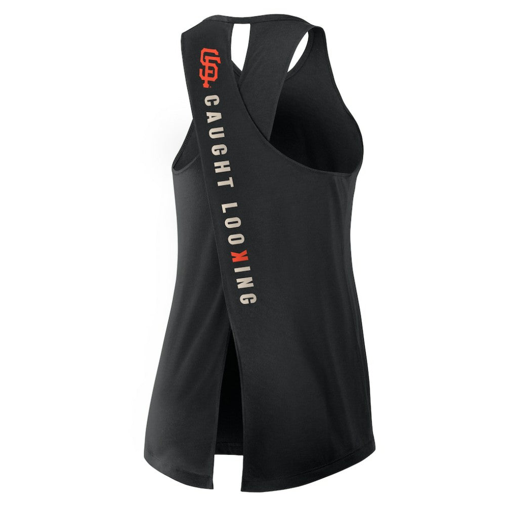 San Francisco Giants Nike Open-Back Crisscross Dri-FIT Tank Top Lifestyle