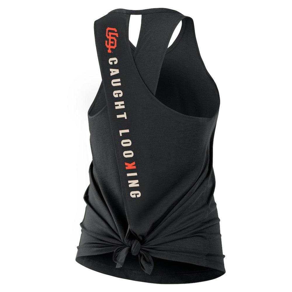 San Francisco Giants Nike Open-Back Crisscross Dri-FIT Tank Top Lifestyle