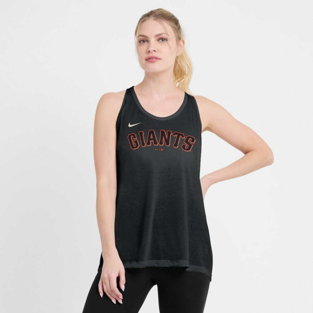 San Francisco Giants Nike Open-Back Crisscross Dri-FIT Tank Top Lifestyle