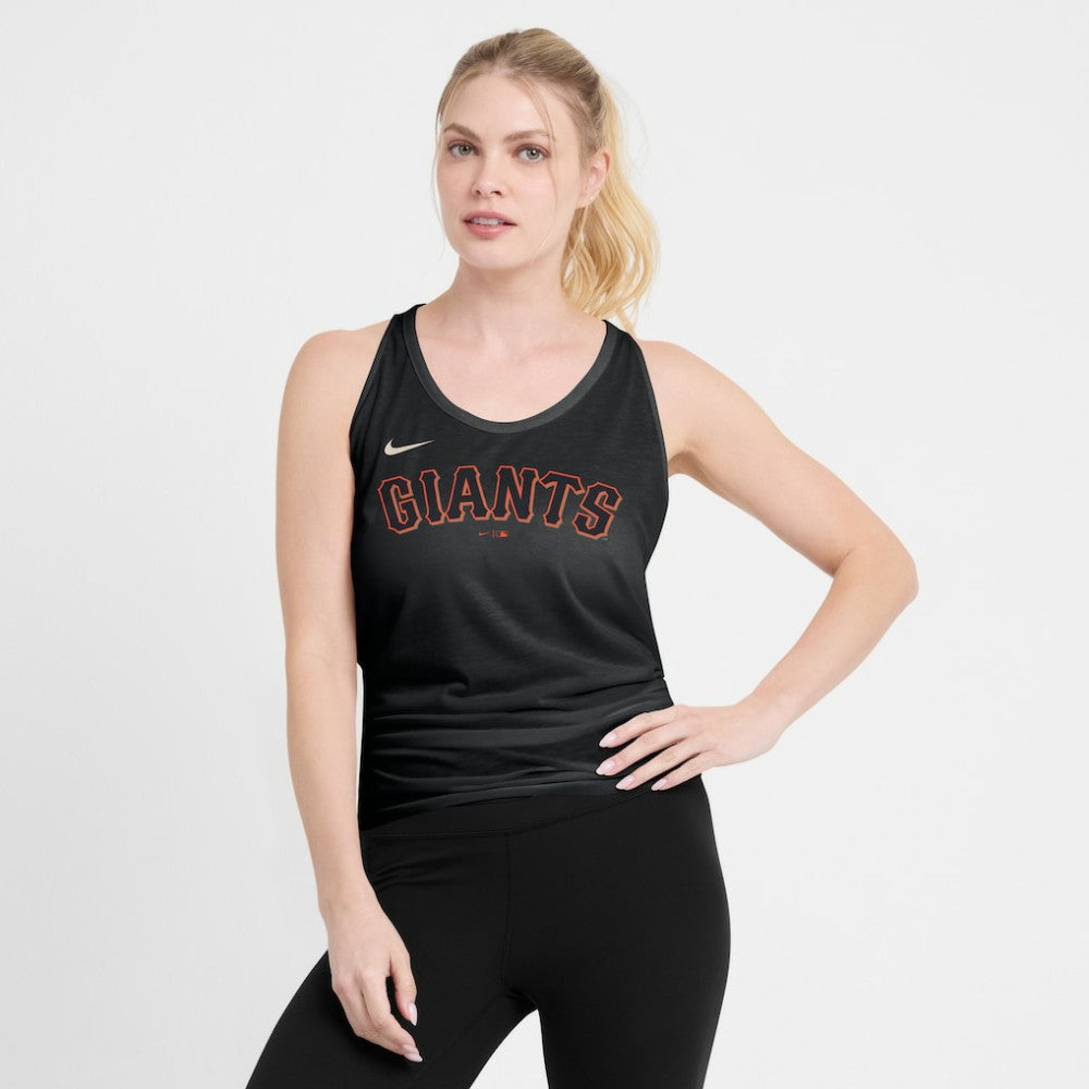 San Francisco Giants Nike Open-Back Crisscross Dri-FIT Tank Top Lifestyle