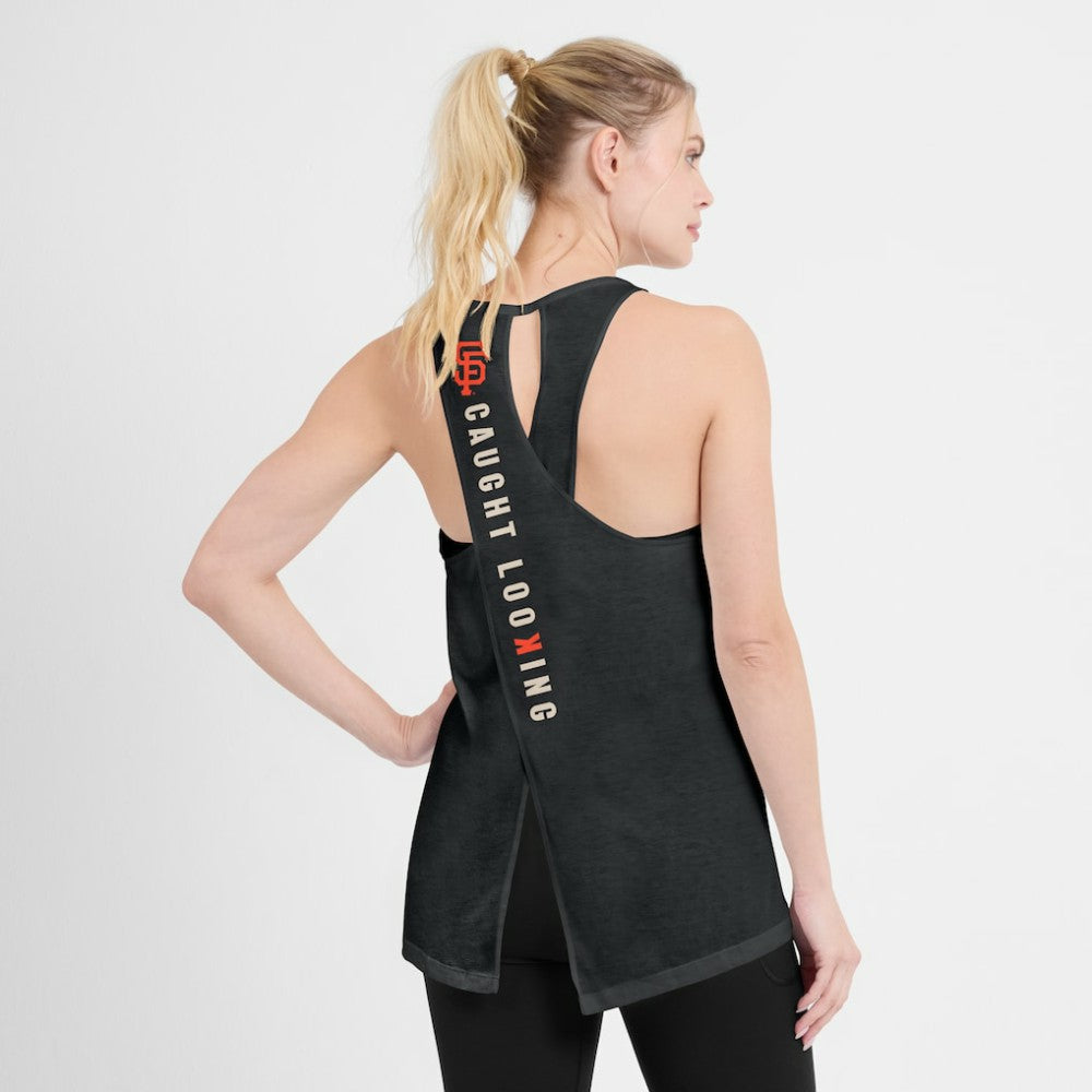 San Francisco Giants Nike Open-Back Crisscross Dri-FIT Tank Top Lifestyle