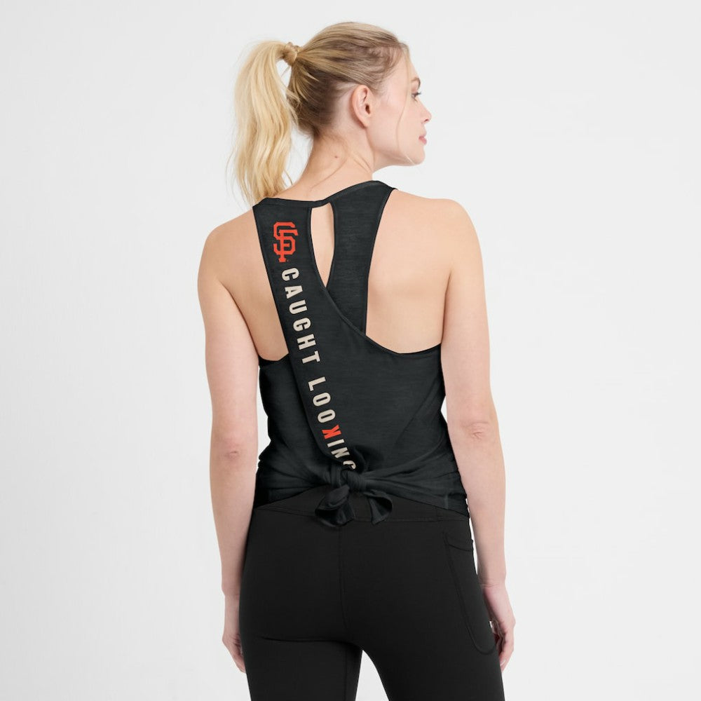San Francisco Giants Nike Open-Back Crisscross Dri-FIT Tank Top Lifestyle