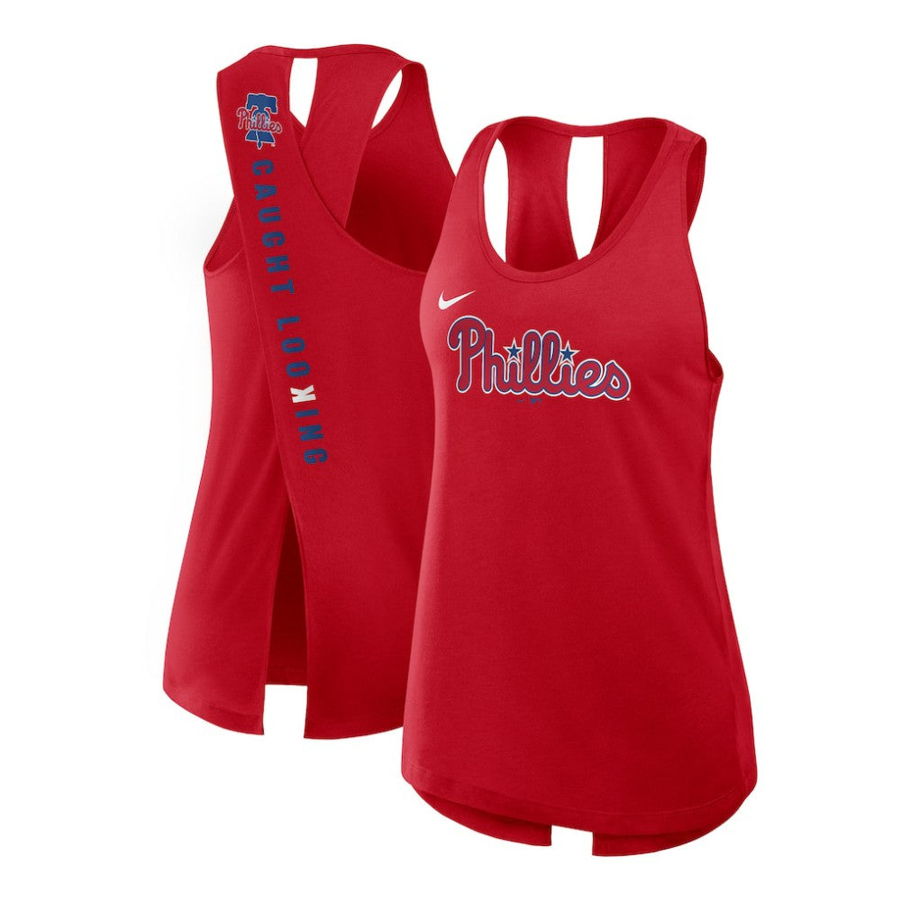 Philadelphia Phillies Nike Open-Back Crisscross Dri-FIT Tank Top Online