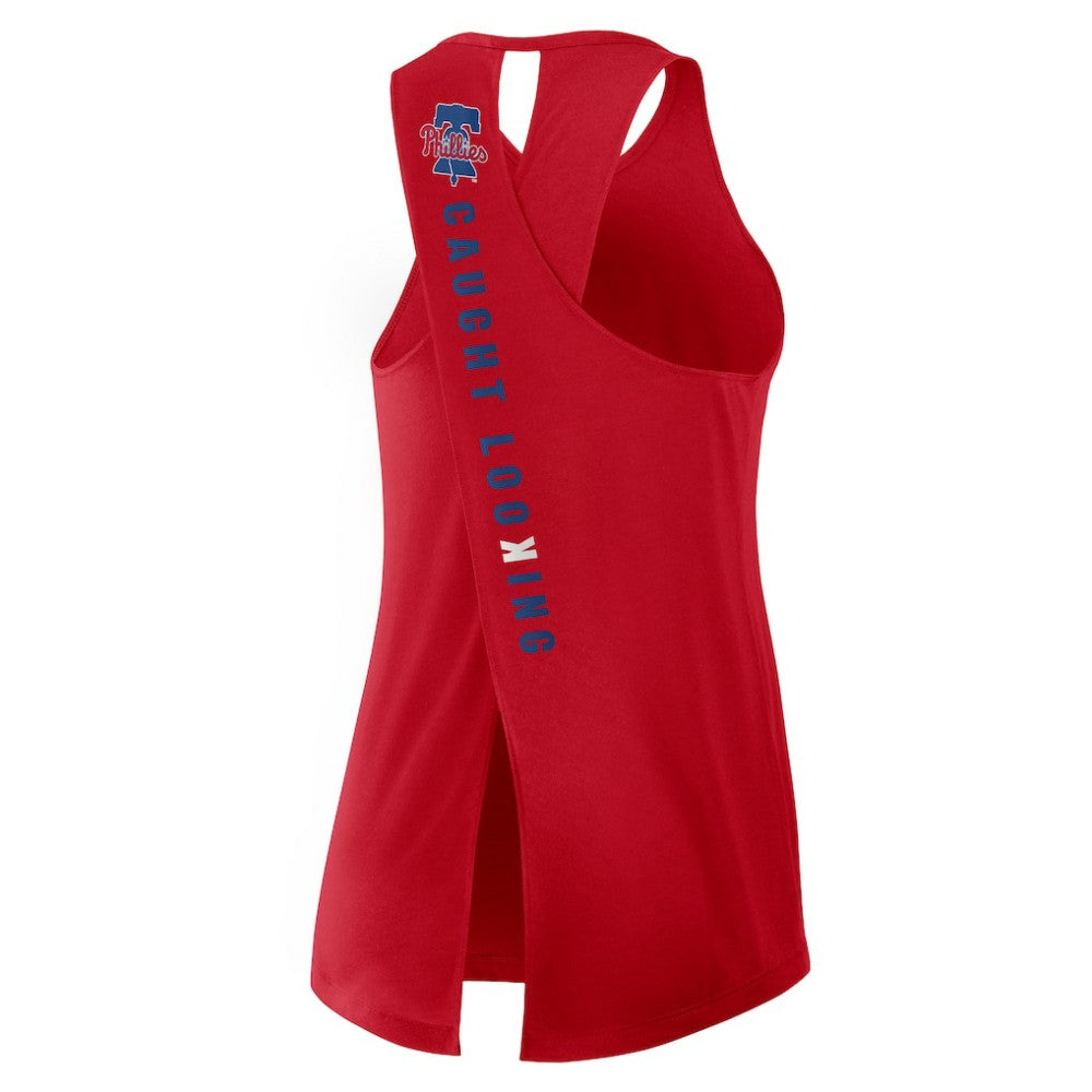 Philadelphia Phillies Nike Open-Back Crisscross Dri-FIT Tank Top Online