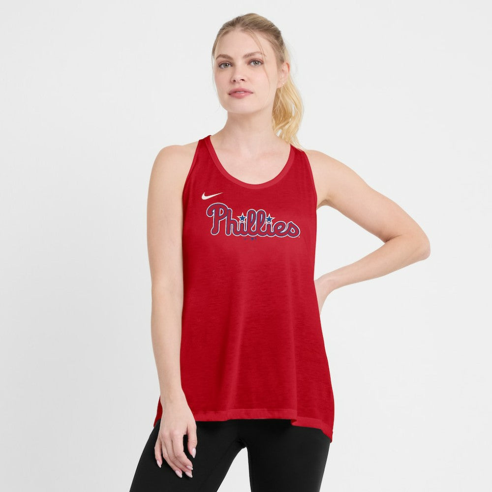 Philadelphia Phillies Nike Open-Back Crisscross Dri-FIT Tank Top Online