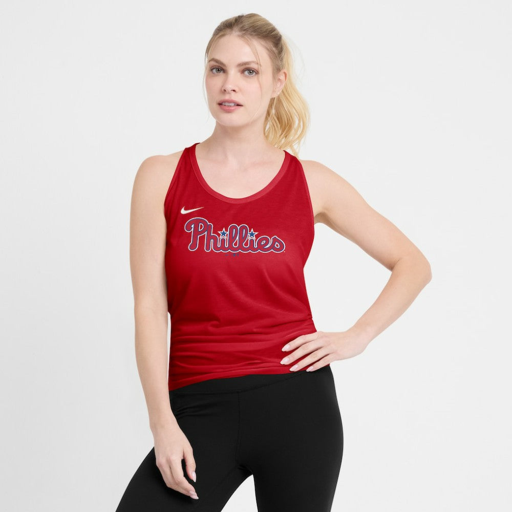 Philadelphia Phillies Nike Open-Back Crisscross Dri-FIT Tank Top Online