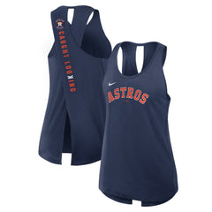 Houston Astros Nike Open-Back Crisscross Dri-FIT Tank Top Clearance