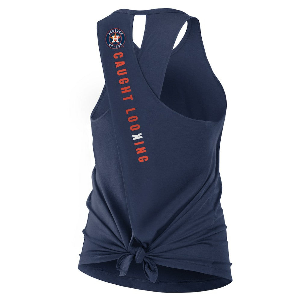 Houston Astros Nike Open-Back Crisscross Dri-FIT Tank Top Clearance