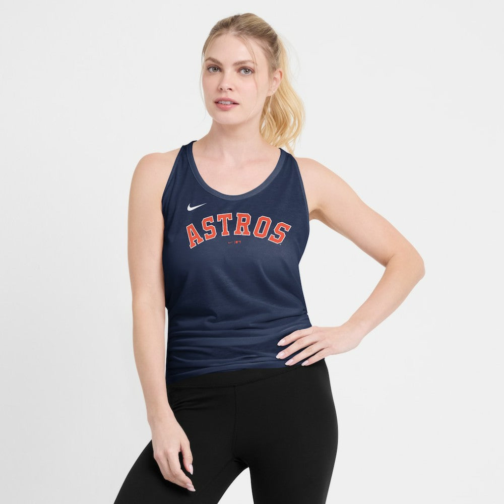 Houston Astros Nike Open-Back Crisscross Dri-FIT Tank Top Clearance