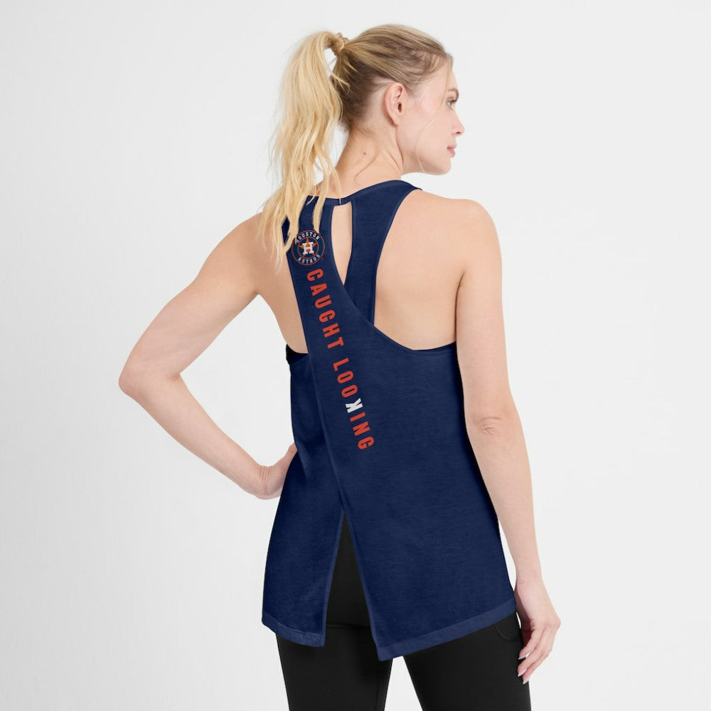 Houston Astros Nike Open-Back Crisscross Dri-FIT Tank Top Clearance