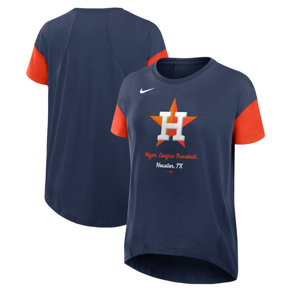 Houston Astros Nike Women's Flowy Fashion Tri-Blend Dri-FIT T-Shirt Sale