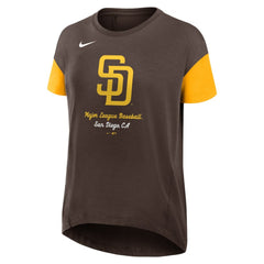 San Diego Padres Nike Women's Flowy Fashion Tri-Blend Dri-FIT T-Shirt Sale