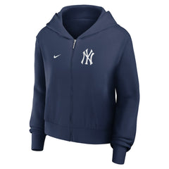 New York Yankees Nike Women's Cropped Chill Full-Zip Hoodie for sale