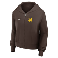 San Diego Padres Nike Women's Cropped Chill Full-Zip Hoodie Clearance