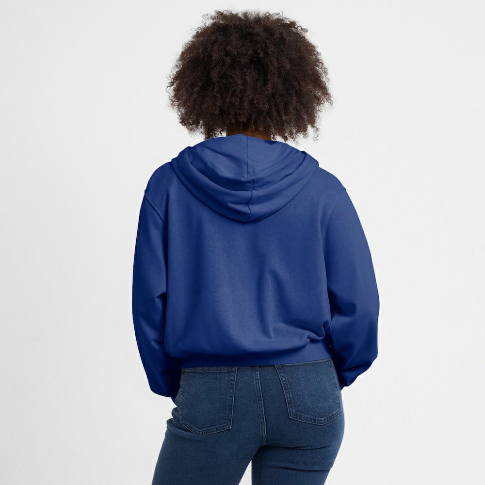 Chicago Cubs Nike Women's Cropped Chill Full-Zip Hoodie discount