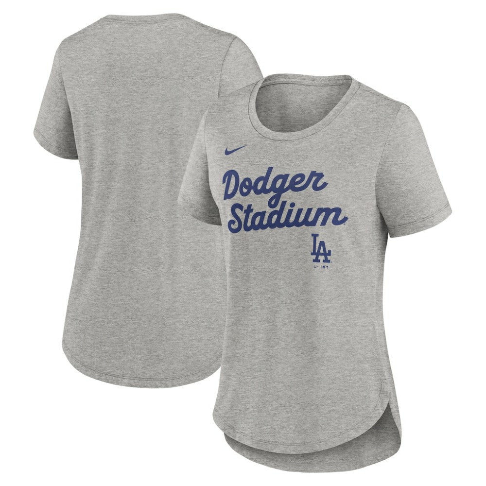 Los Angeles Dodgers Nike Women's Script Tri-Blend T-Shirt discount