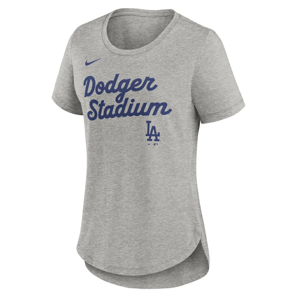 Los Angeles Dodgers Nike Women's Script Tri-Blend T-Shirt discount