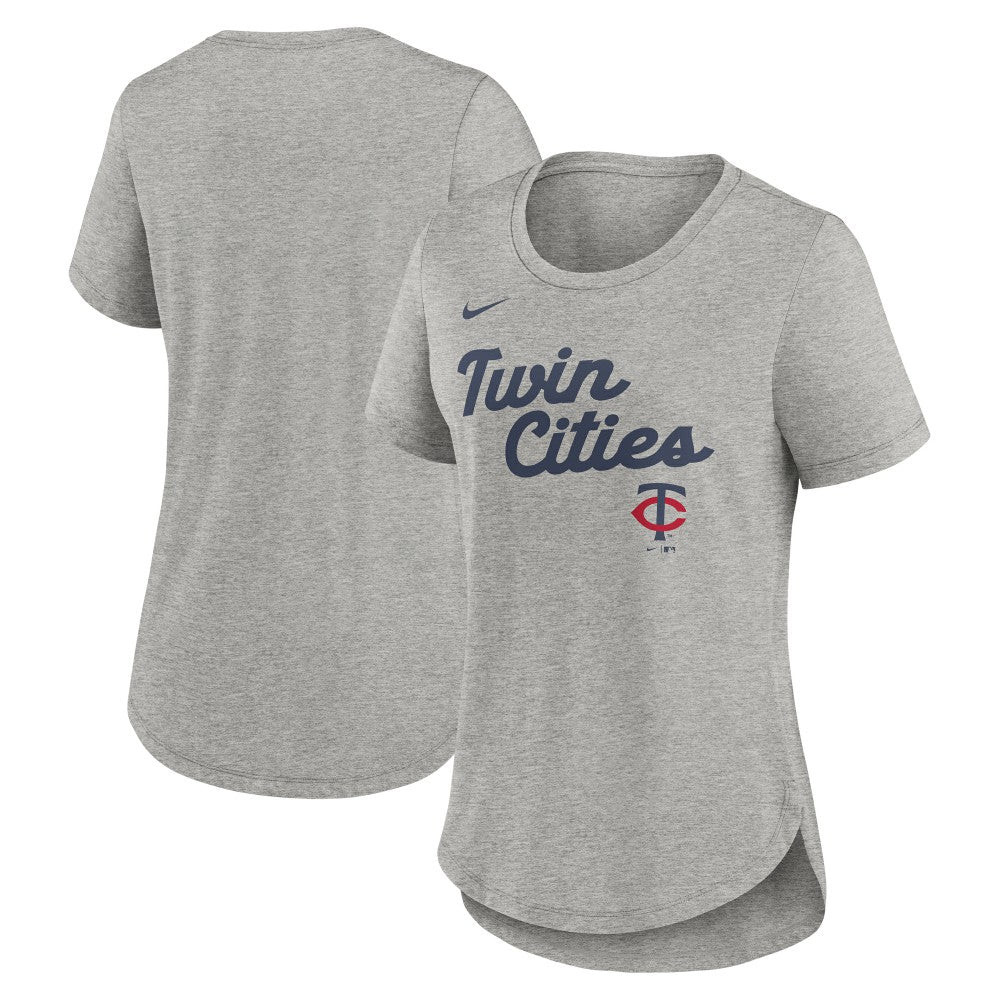 Minnesota Twins Nike Women's Script Tri-Blend T-Shirt discount